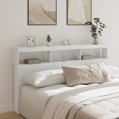 Headboard Cabinet With Led 120 Cm