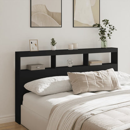 Headboard Cabinet With Led 120 Cm