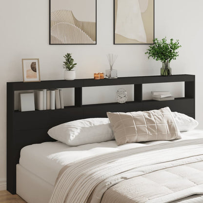 Headboard Cabinet With Led 120 Cm