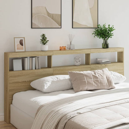Headboard Cabinet With Led 120 Cm