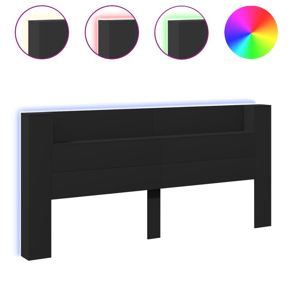 Headboard Cabinet With Led
