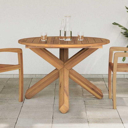Garden Table Ø Solid Wood Teak