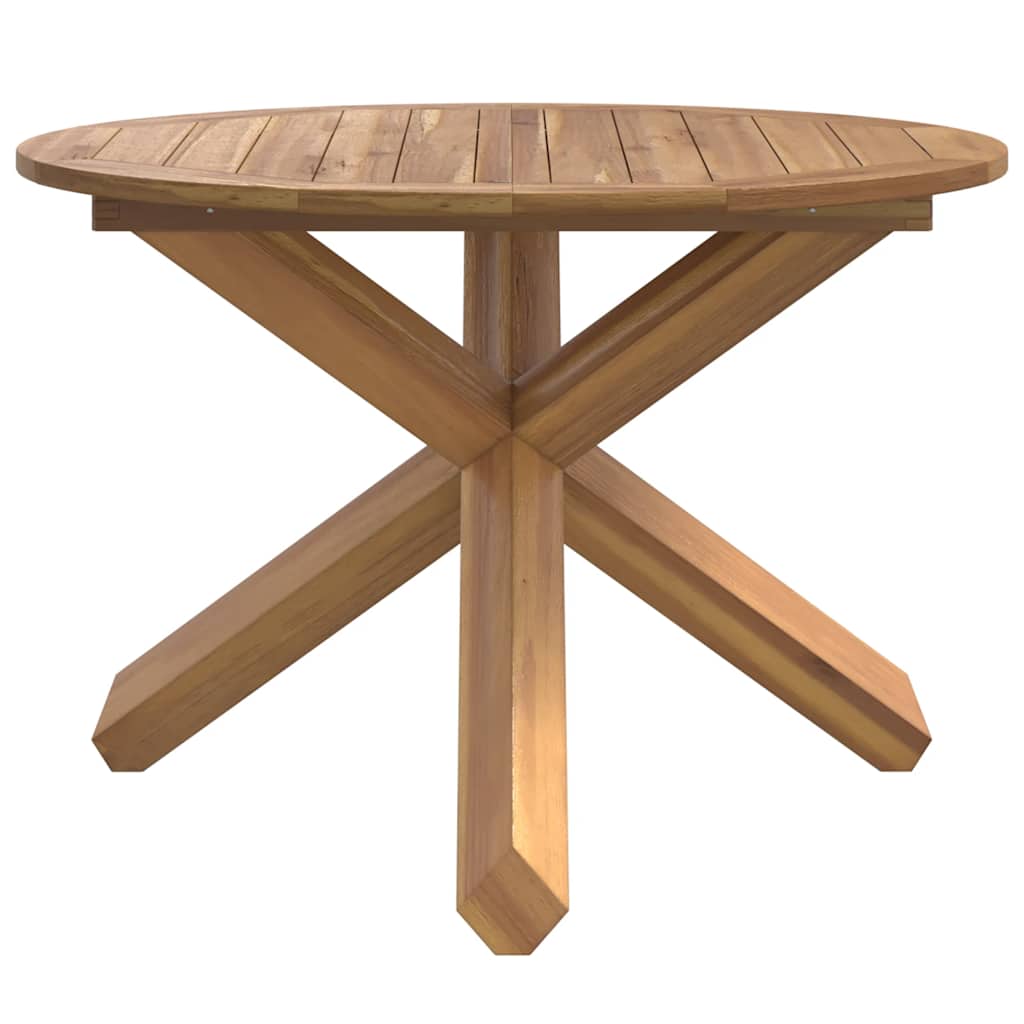 Garden Table Ø Solid Wood Teak