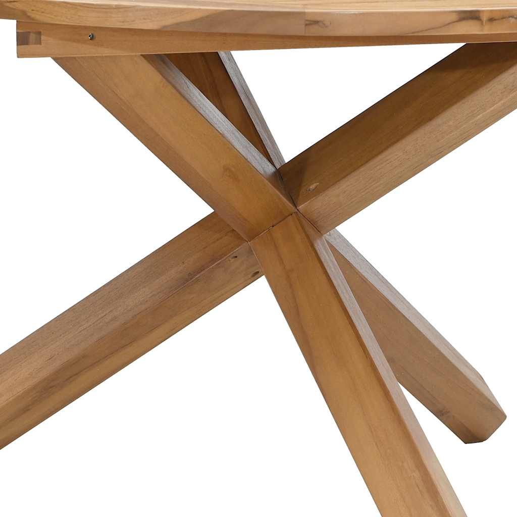 Garden Table Ø Solid Wood Teak
