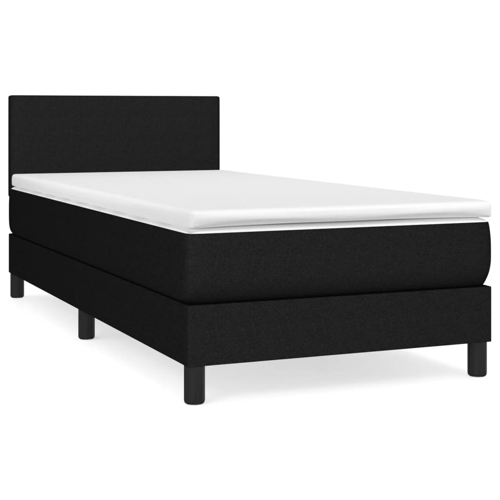 Box Spring Bed With Mattress 100X200 Cm Fabric