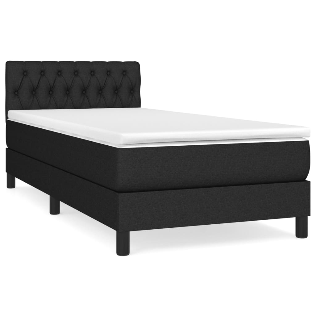 Box Spring Bed With Mattress 100X200 Cm Fabric