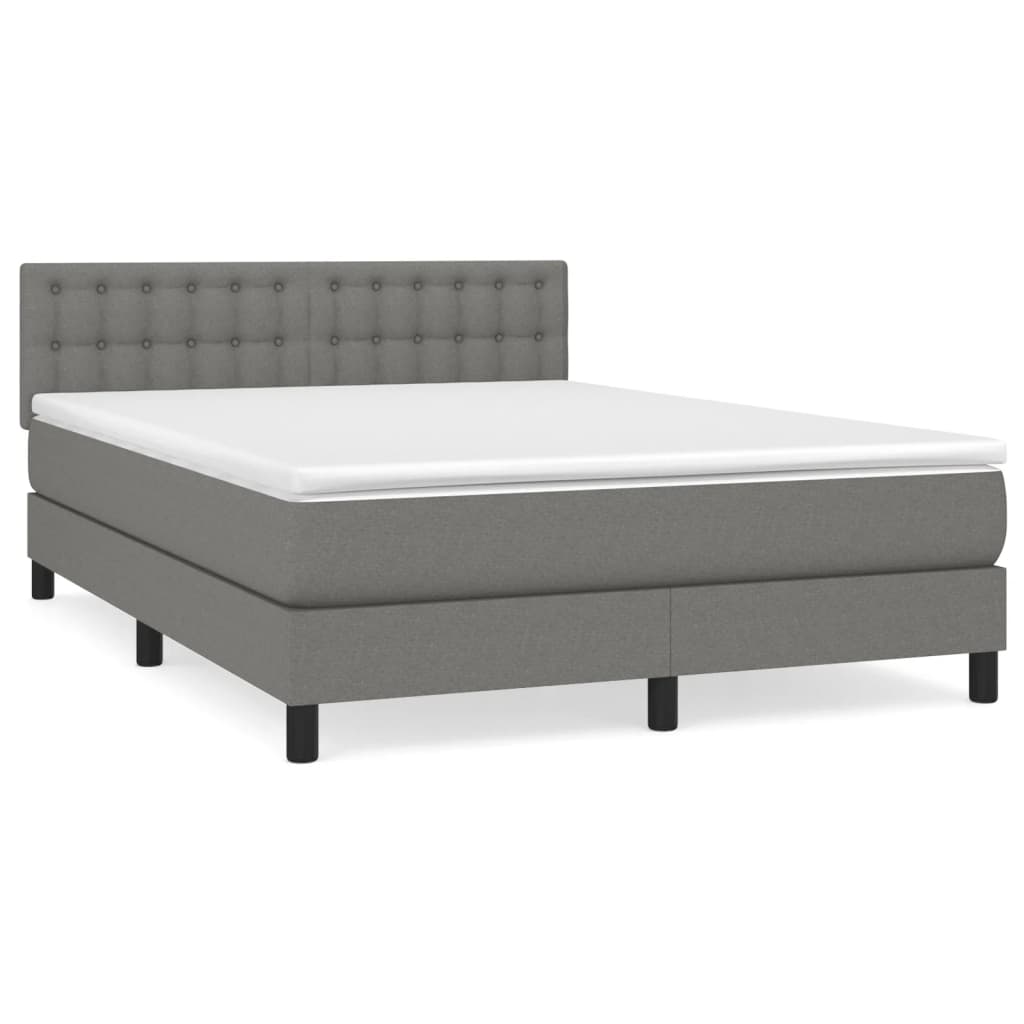 Box Spring Bed With Mattress 100X200 Cm Fabric