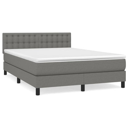Box Spring Bed With Mattress 100X200 Cm Fabric