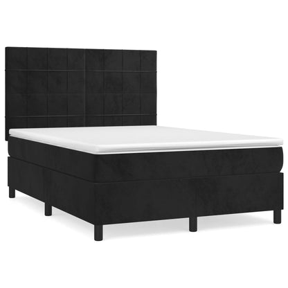 Box Spring Bed With Mattress 106X203 Cm Velvet