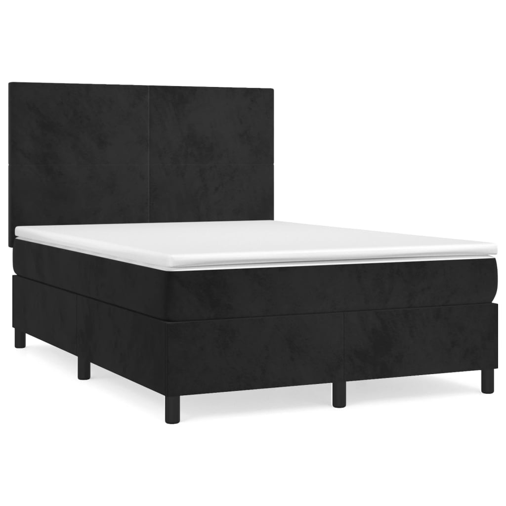 Box Spring Bed With Mattress 106X203 Cm Velvet