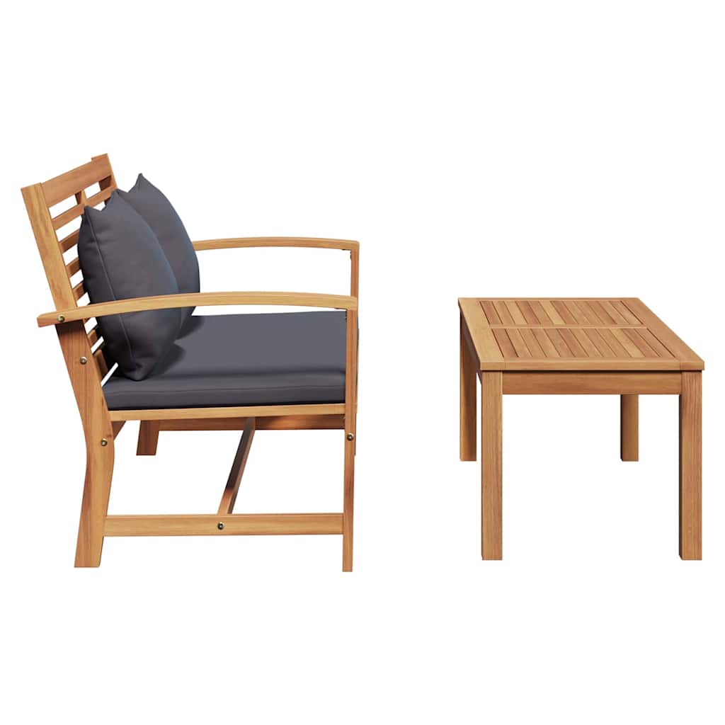Garden Natural 110 X 64 X 76.5 Cm Solid Teak Wood