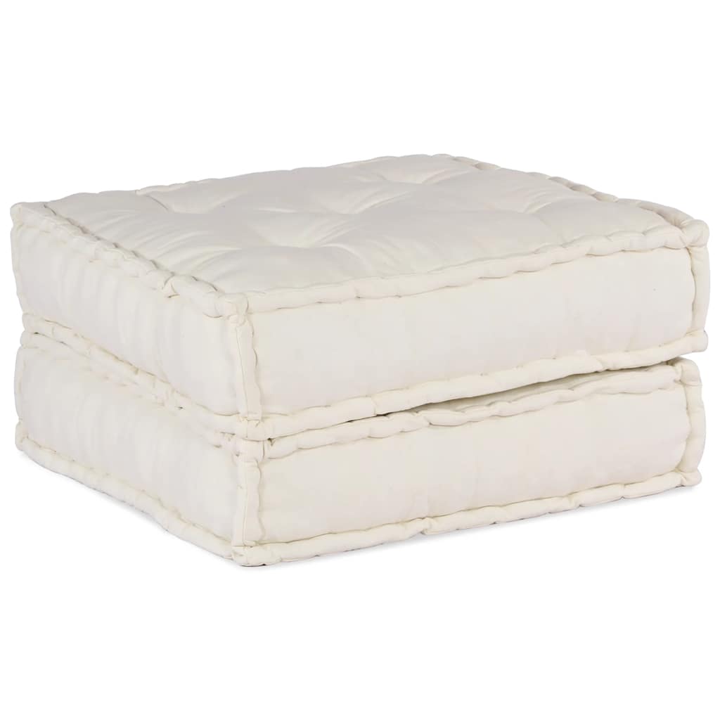 2-Seater Modular Pouffe Fabric