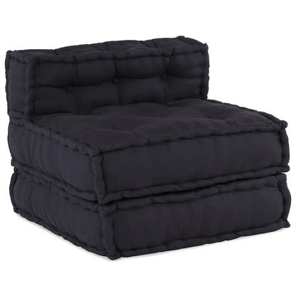 2-Seater Modular Pouffe Fabric