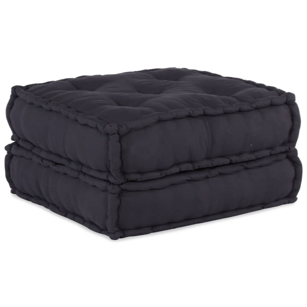 2-Seater Modular Pouffe Fabric