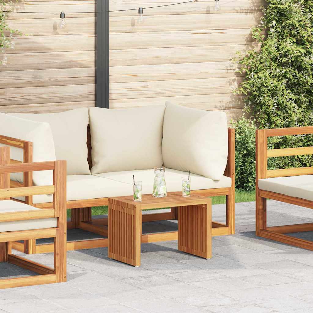 Garden Side Table Brown 45 X 42.5 X 45 Cm Solid Teak Wood