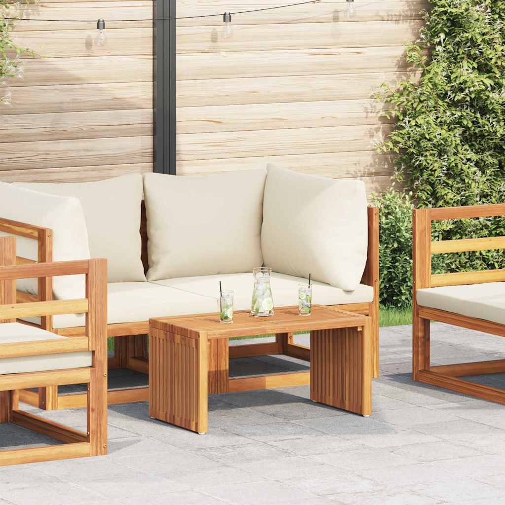 Garden Side Table Brown 45 X 42.5 X 45 Cm Solid Teak Wood