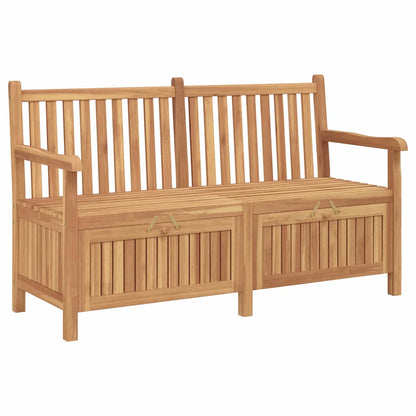 Garden Storage Bench Brown 150 X 60 X 90 Cm Solid Teak Wood