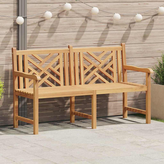 Garden Bench Brown 150 X 60 X 90 Cm Solid Teak Wood