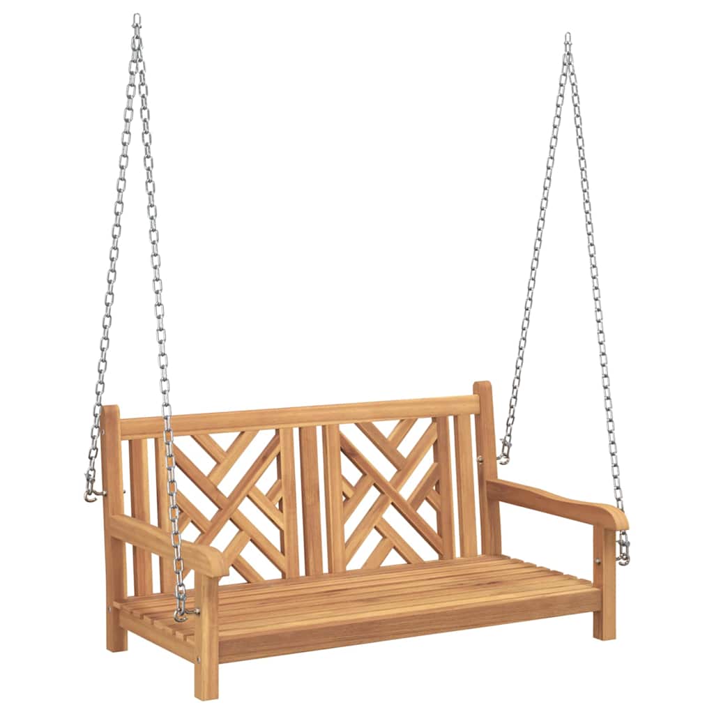 Swing Bench Other Brown 114 X 60 X 64 Cm Solid Teak Wood