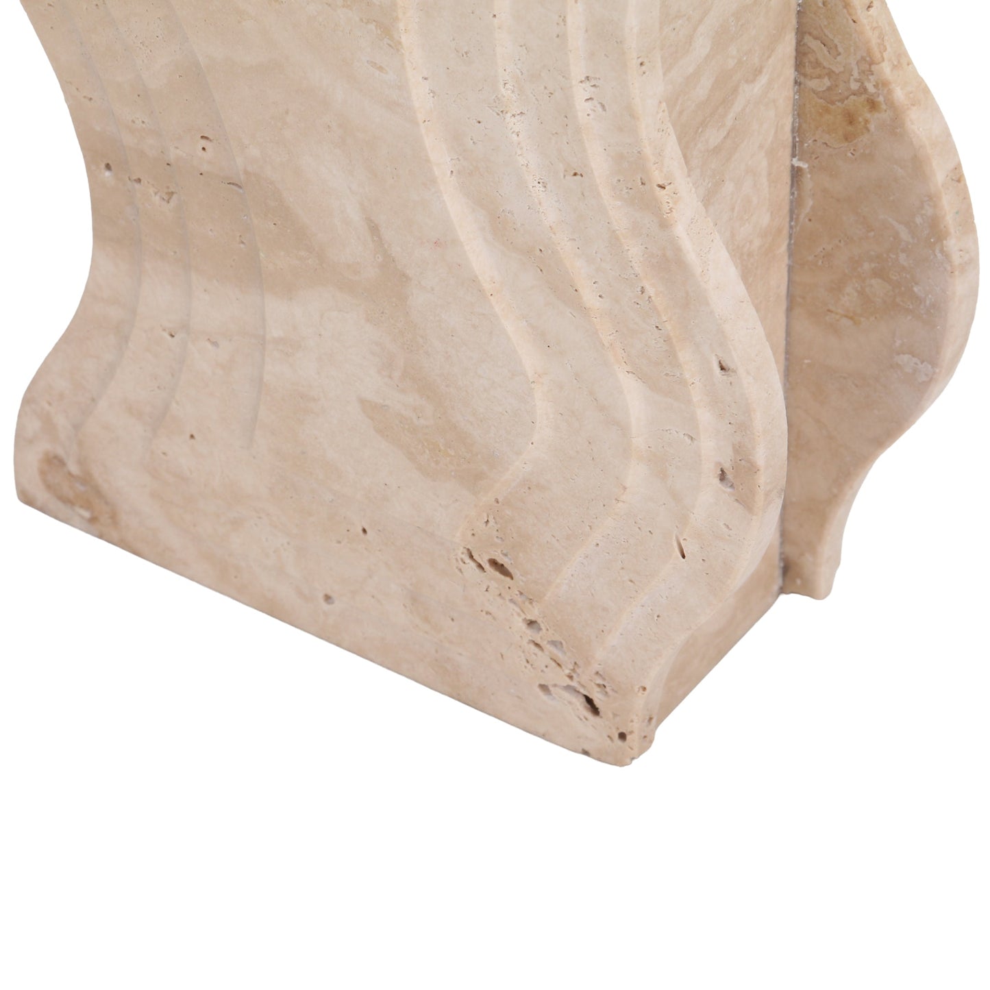 CAC10694-KM Curve Marble Base - Beige