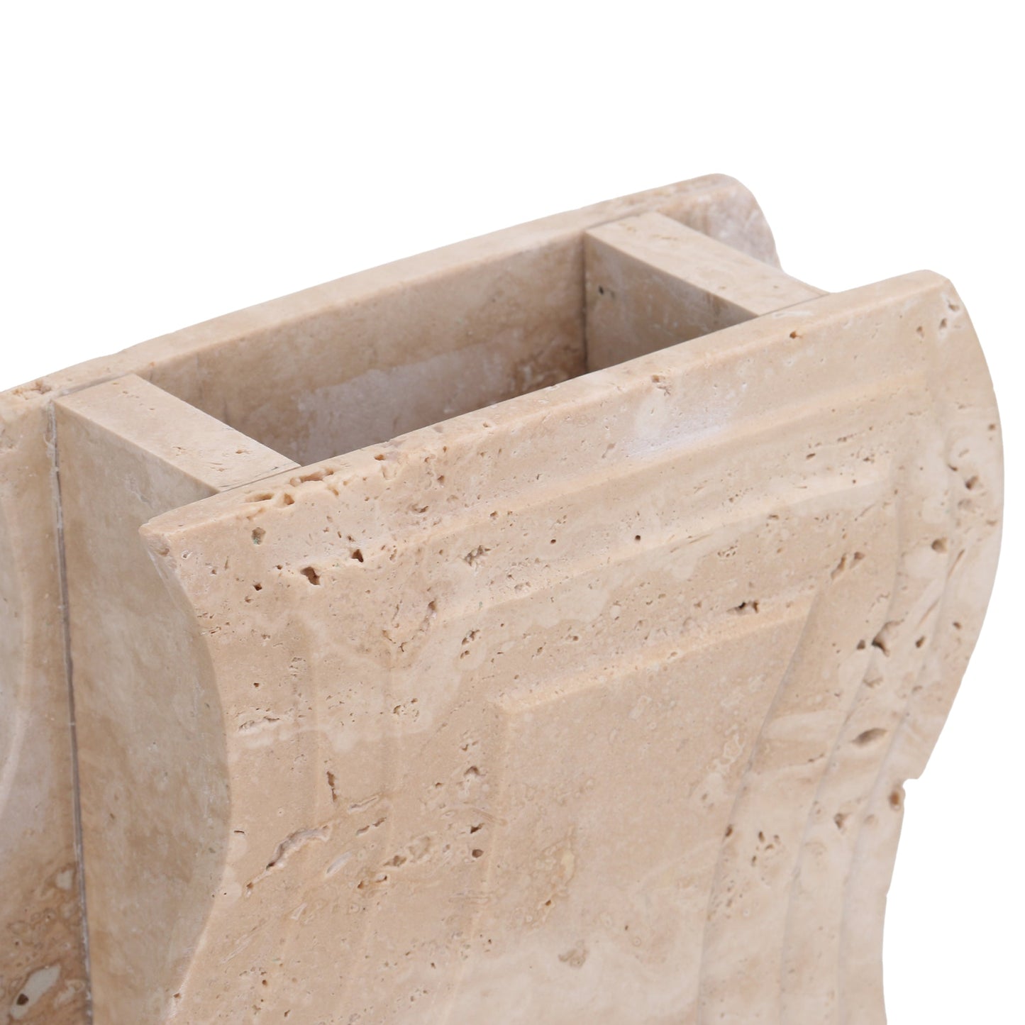 CAC10694-KM Curve Marble Base - Beige