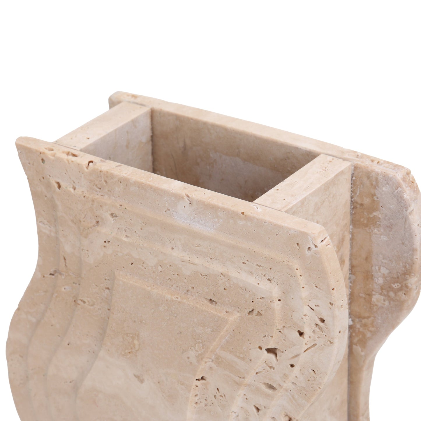 CAC10694-KM Curve Marble Base - Beige