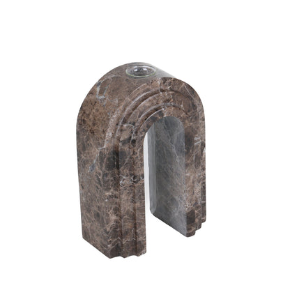 CAC10697-KM Marble  Arch Vase - Dark Coffee