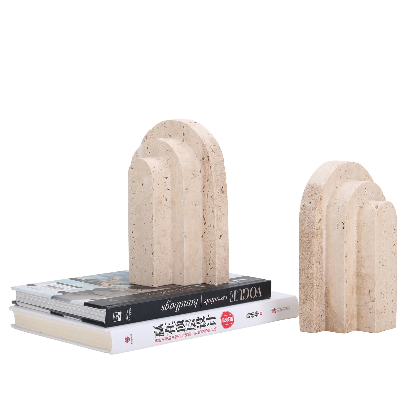 CAC10700-KM Stone Bookend - Beige