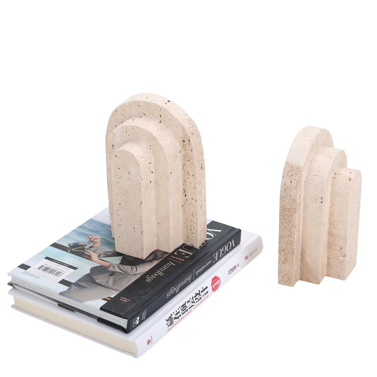 CAC10700-KM Stone Bookend - Beige