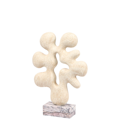 CAC10703-KM Organic Desktop Sculpture - Beige