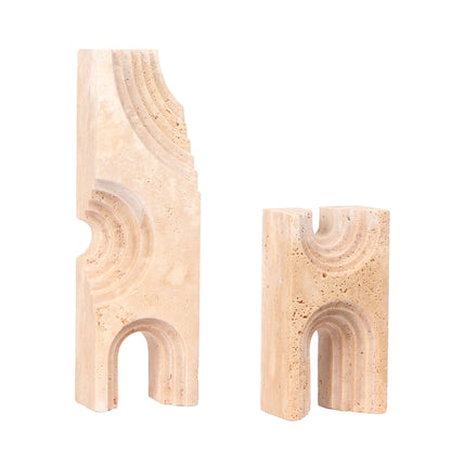 CAC10706-KM Carved Marble Sculpture - Beige