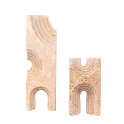 CAC10706-KM Carved Marble Sculpture - Beige