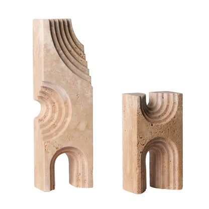 CAC10706-KM Carved Marble Sculpture - Beige