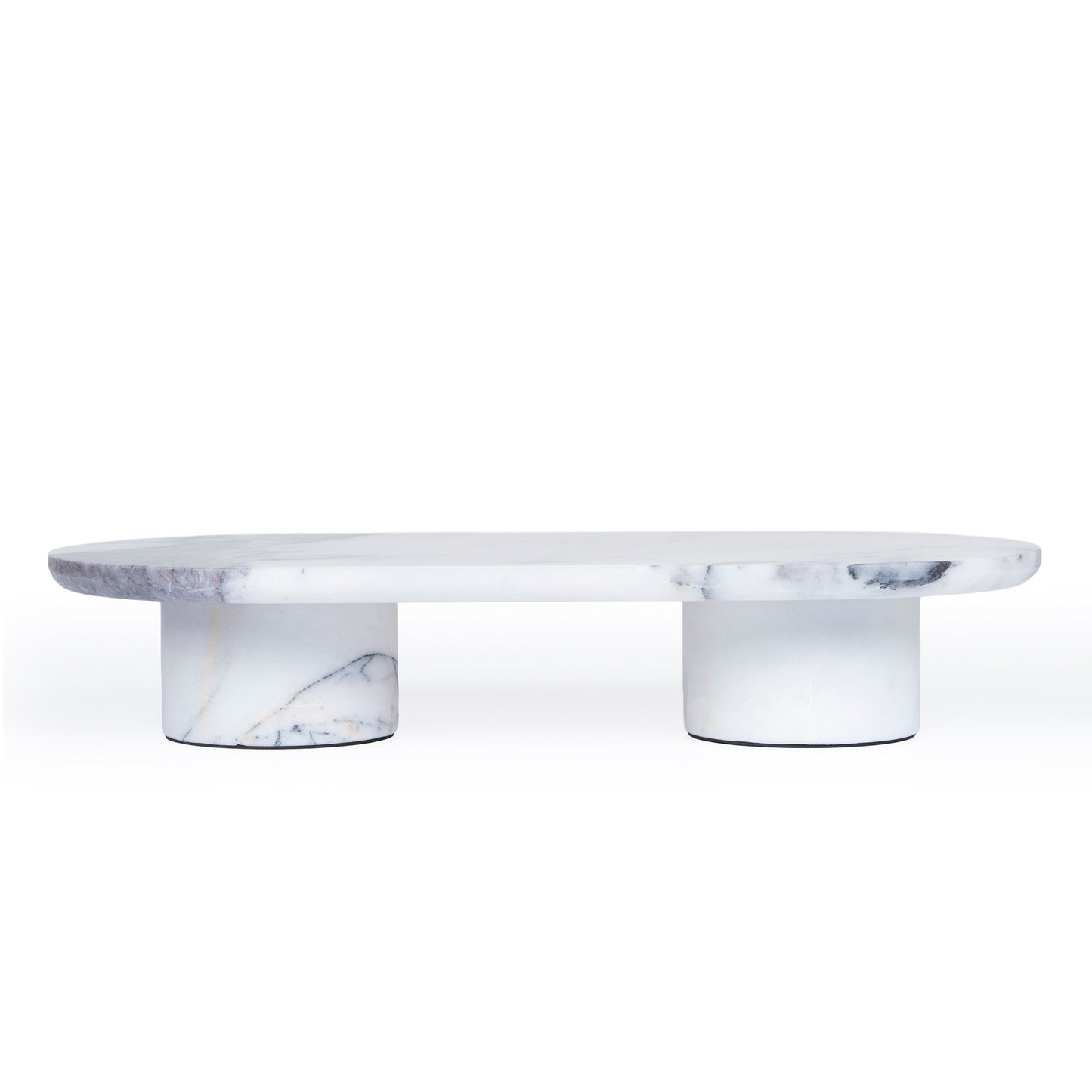 CAC10710-KM Natural Marble Tray - White