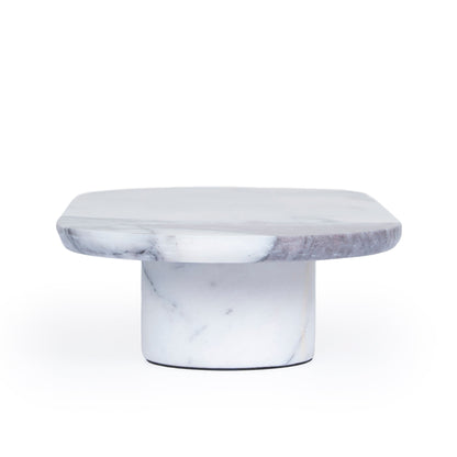 CAC10710-KM Natural Marble Tray - White