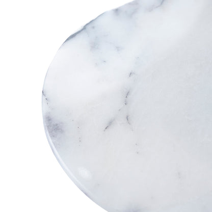 CAC10710-KM Natural Marble Tray - White