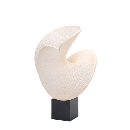 CAC10718-KM Shell Look Sculpture - Beige