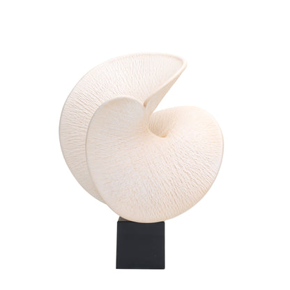 CAC10718-KM Shell Look Sculpture - Beige