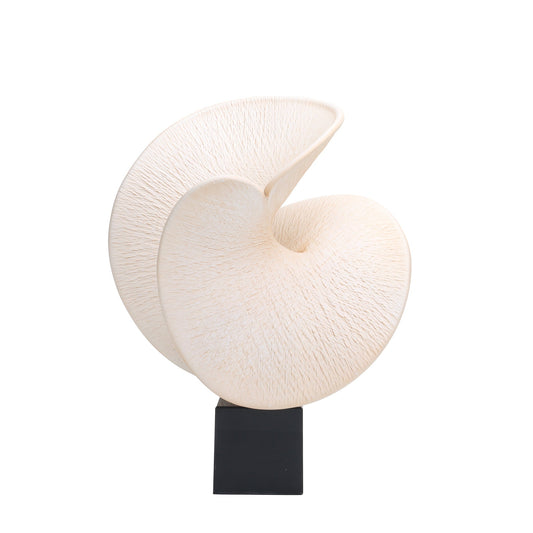 CAC10718-KM Shell Look Sculpture - Beige