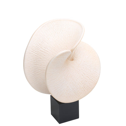 CAC10718-KM Shell Look Sculpture - Beige