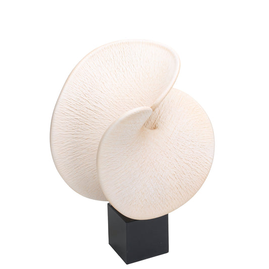 CAC10718-KM Shell Look Sculpture - Beige