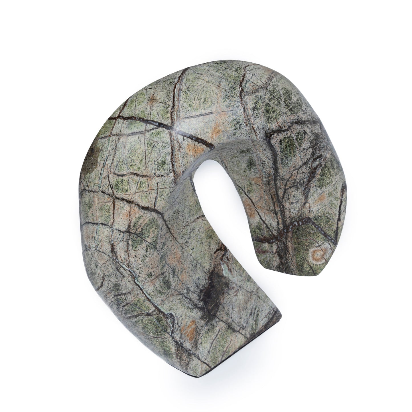 CAC10720-KM Sea Waves Marble Sculpture - Green