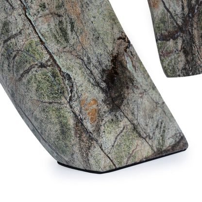 CAC10720-KM Sea Waves Marble Sculpture - Green