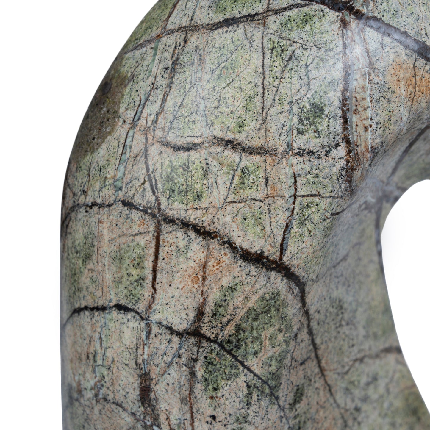 CAC10720-KM Sea Waves Marble Sculpture - Green