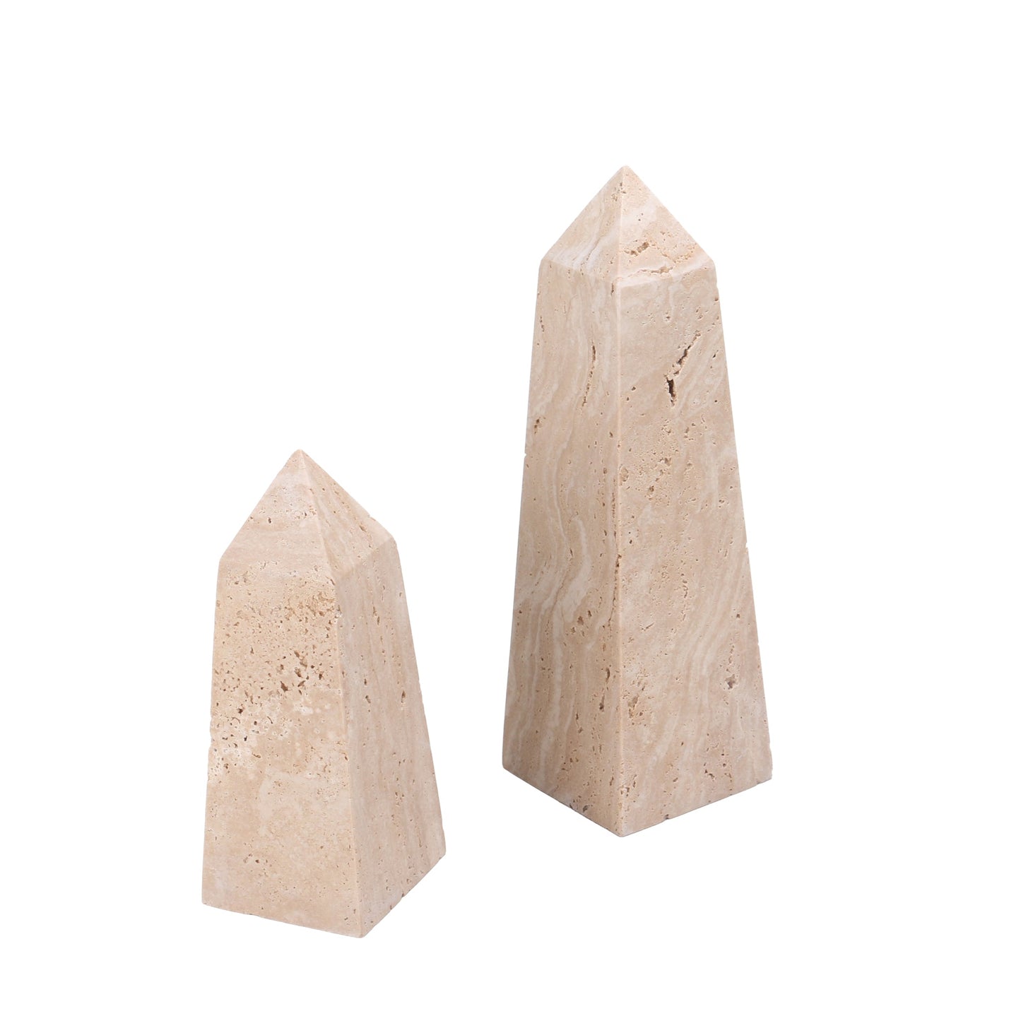CAC10722-KM Obelisks Large Sculpture - Beige