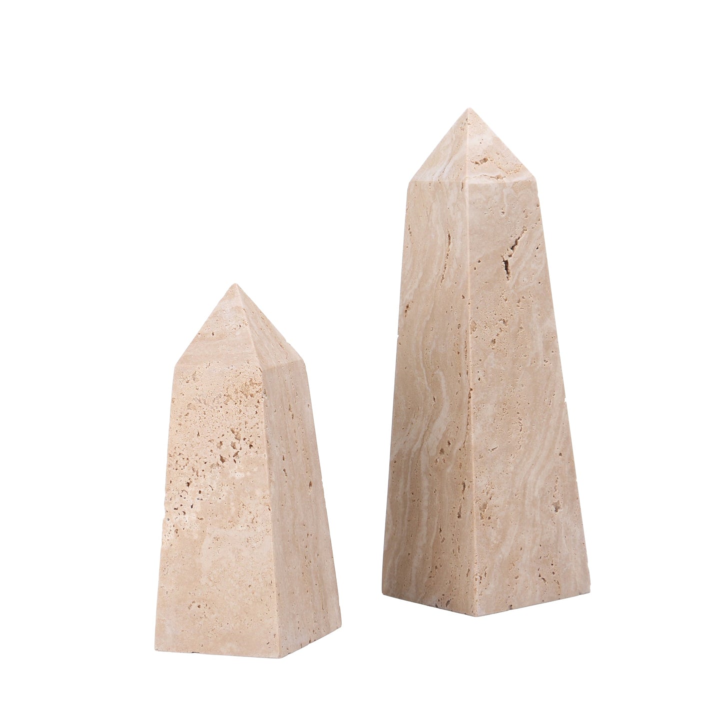 CAC10723-KM Obelisks Small Sculpture - Beige