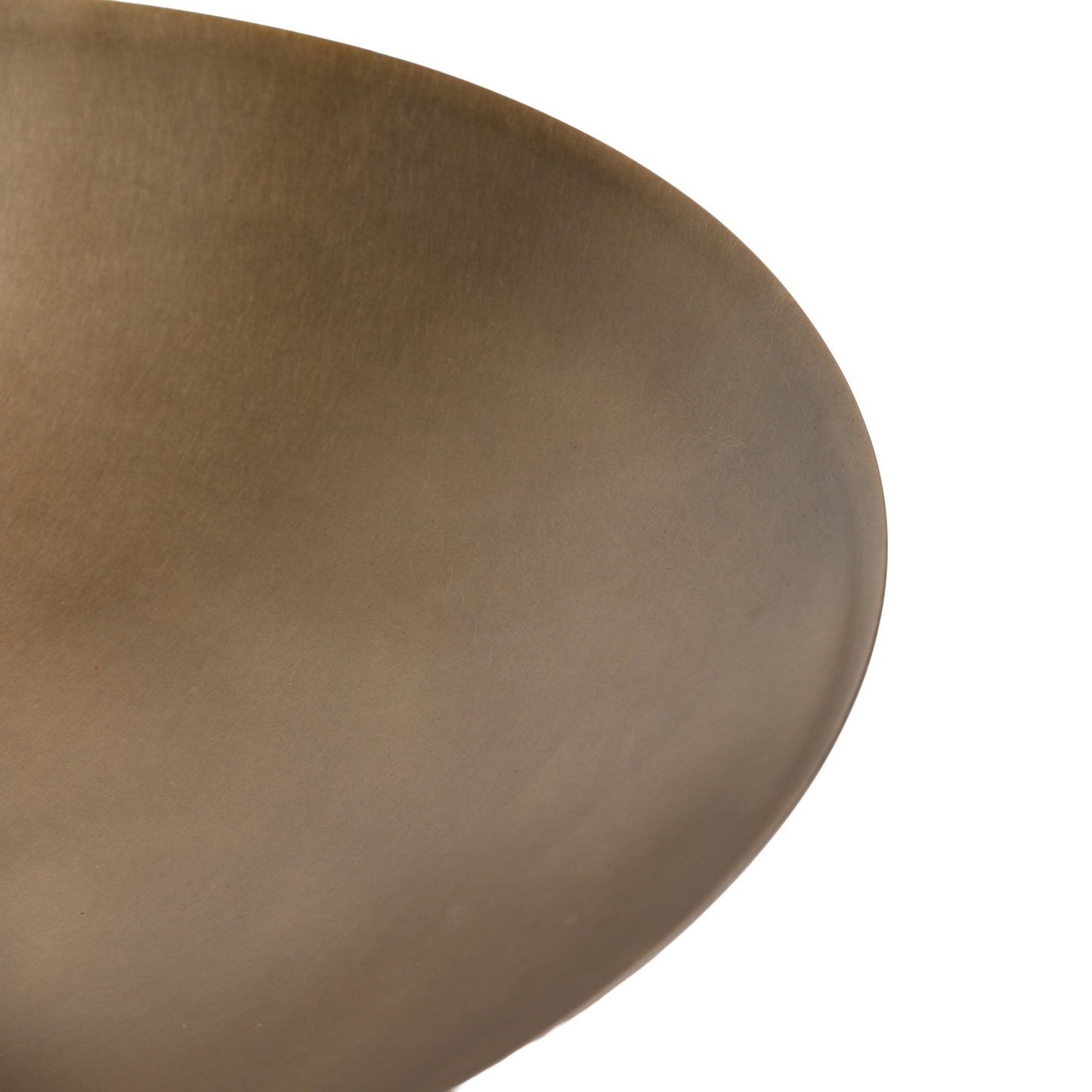 CAC10726-KM Arc Pedestal Metal Small Tray - Antique Brass