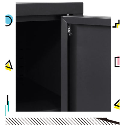 ArtissIn Buffet Sideboard Metal Cabinet - BASE Charcoal