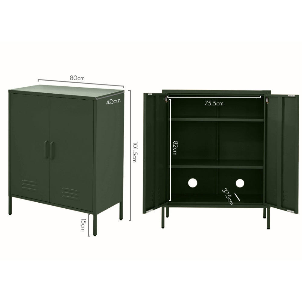 ArtissIn Buffet Sideboard Metal Cabinet - SWEETHEART Green