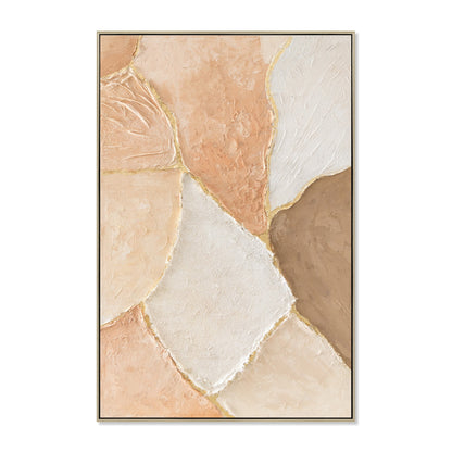 CAR12186-CLO 80 x 120cm Framed Canvas - Natural